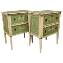 Pair of Chests of Drawers in Painted Wood, 1960s-1970s