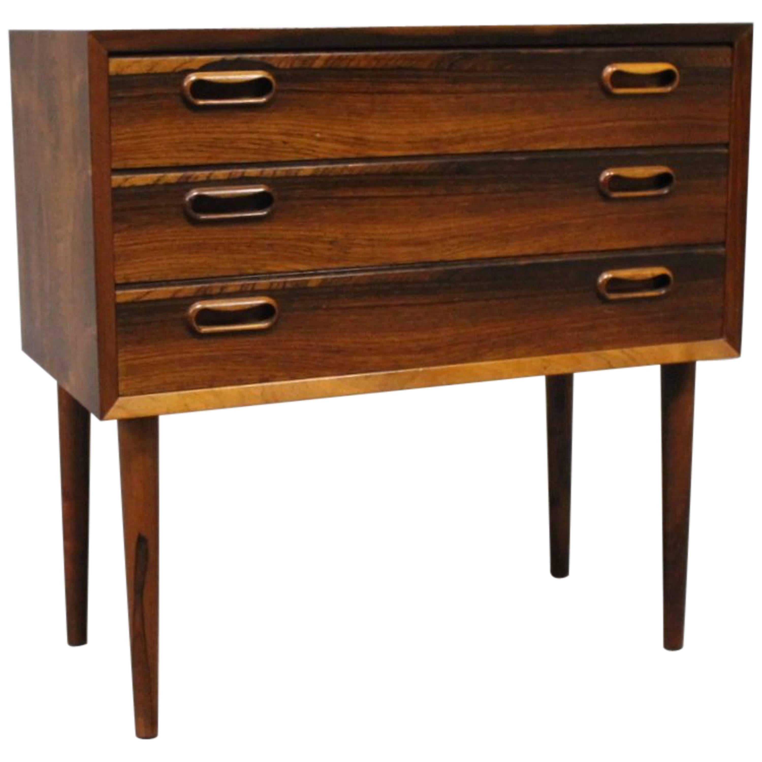 Small Chest of Drawers in Rosewood of Danish Design from the 1960s