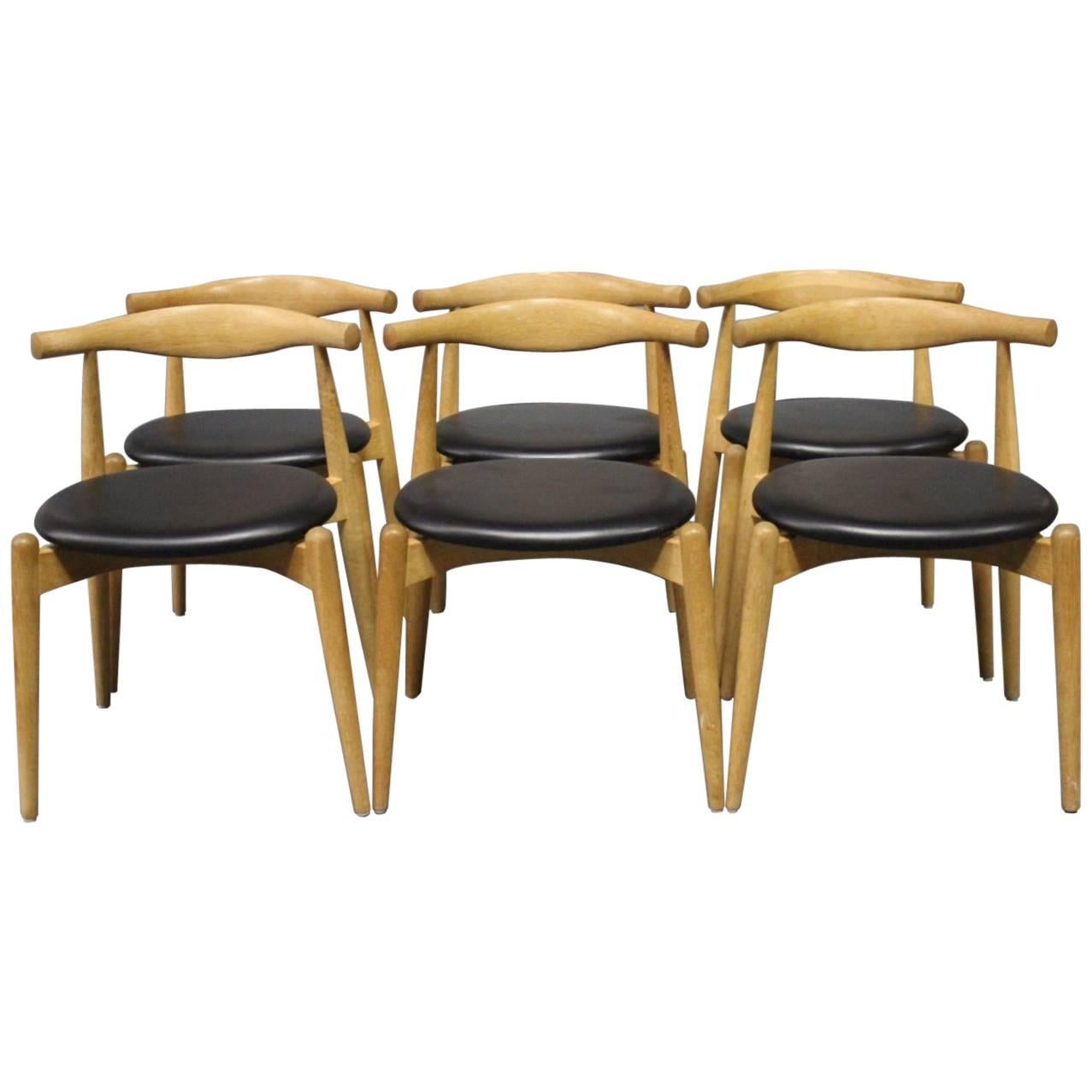 Set of Six, Elbow Chairs, CH20, by Hans J. Wegner and Carl Hansen & Son, 2008