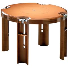 Game Table in Light Walnut, Designed by J. Tresserra, 1987