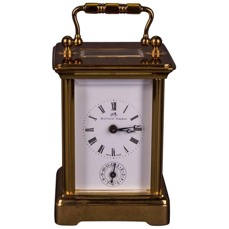 20th Century Neoclassical Travel Watch Alarm Clock Swiss Made Matthew Norman