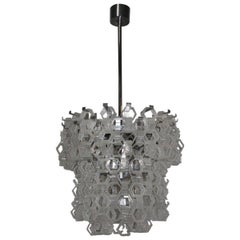 Mazzega Pop Art Ceiling Lamp Murano Art Glass, 1970s