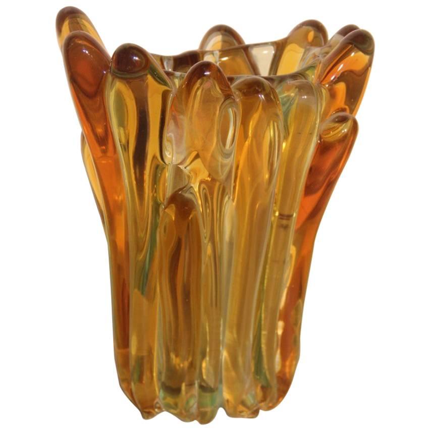 Murano Italian Glass Art Vase, 1960