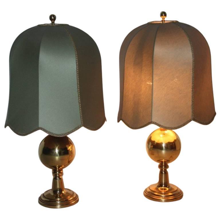 Pair of Table Lamps Very Elegant, 1950s, Italian