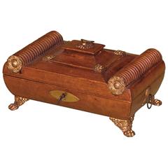 Regency Period Leather Sewing Casket 5