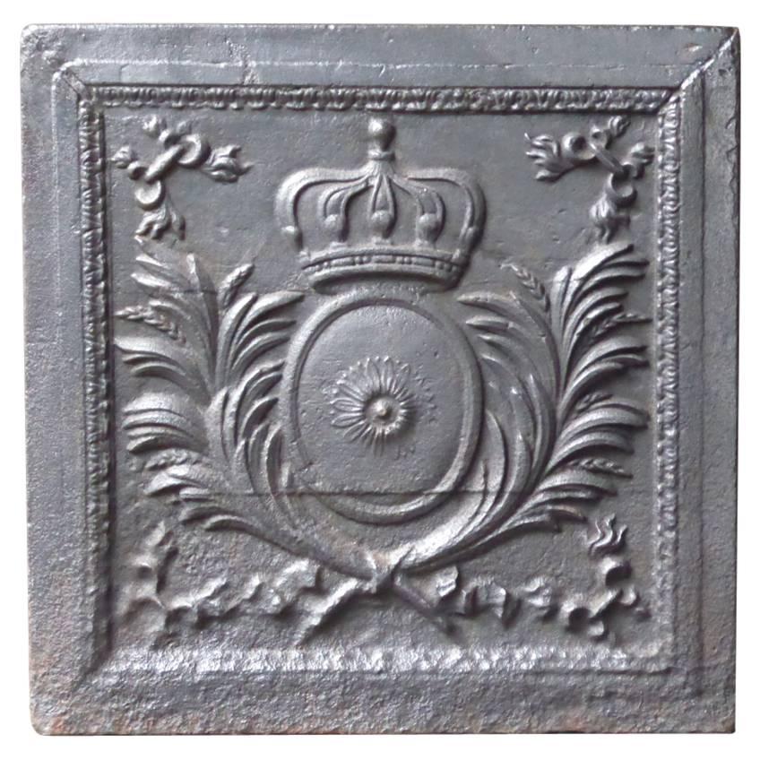 19th Century 'Arms of France' Fireback
