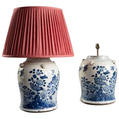 Pair of Blue and White Chinese Vases as Lamps