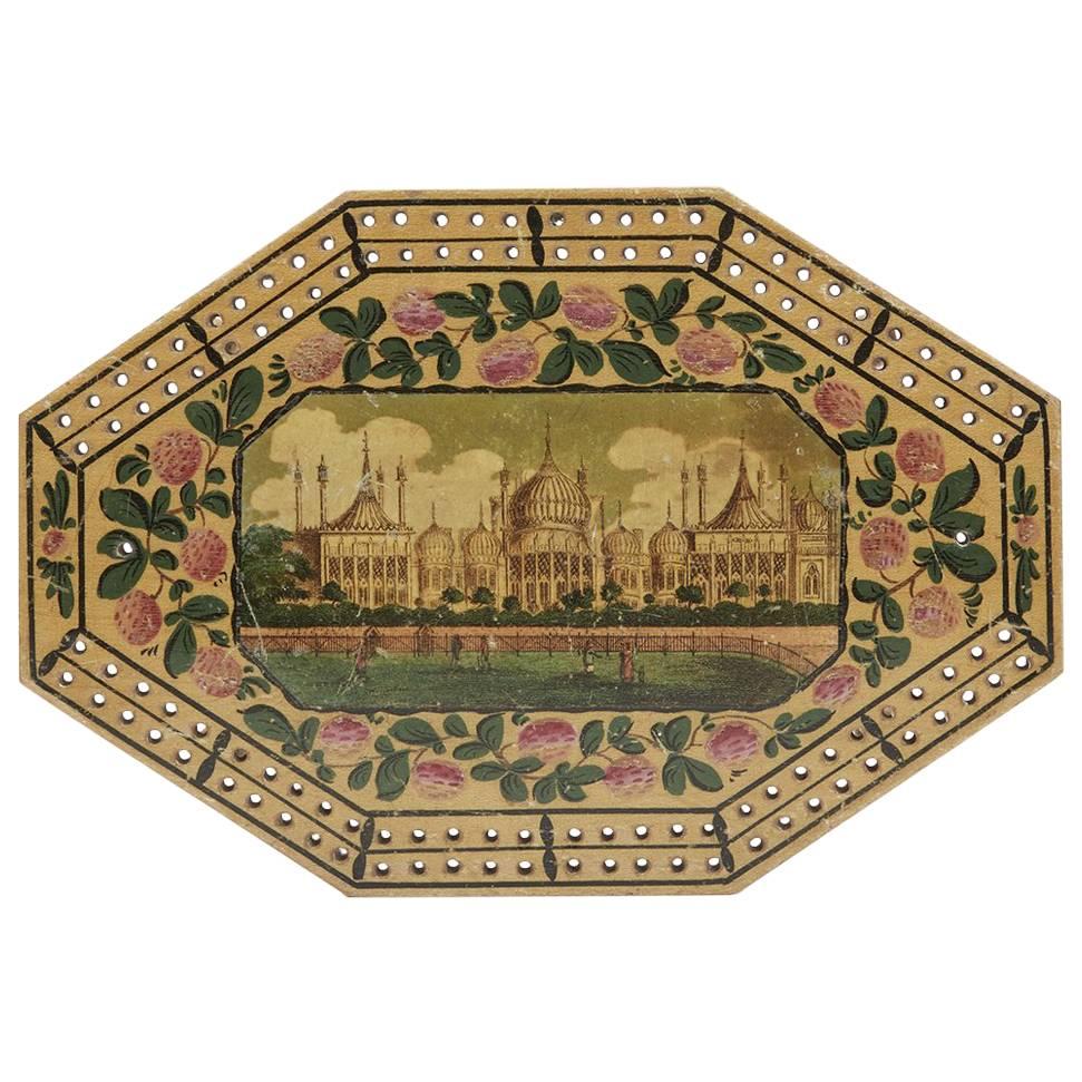 Georgian Brighton Pavilion Cribbage Board, circa 1800