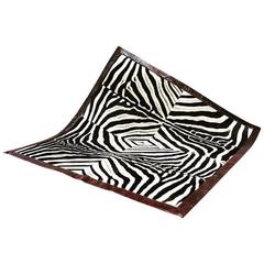 One of a Kind Zebra Hide Area Rug 5