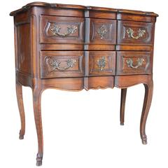French Walnut Two-Drawer Commode