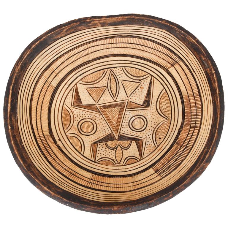 Hand Carved West African Tribal Wooden Bowl At 1stdibs Hand Carved West African Tribal Wooden Bowl For