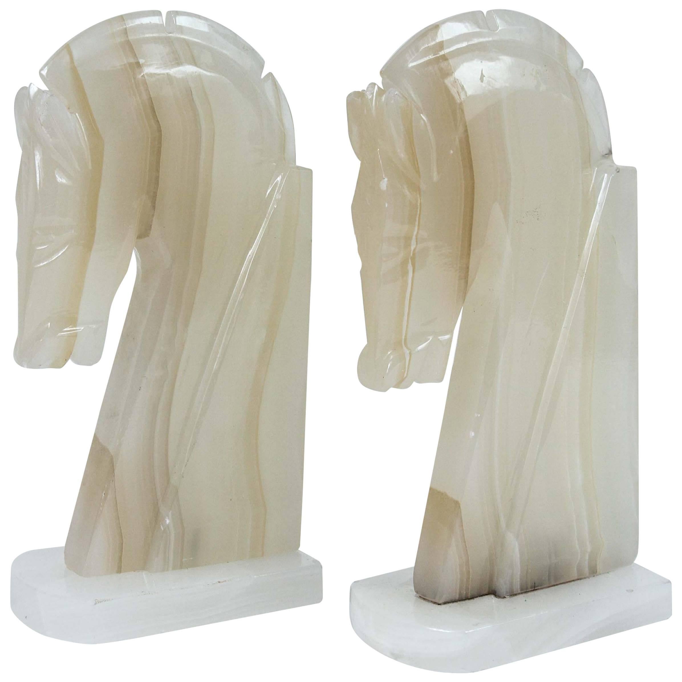 Pair of Art Deco Style Horses Bookends