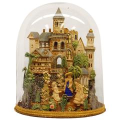 Early 19th Century Composition Diorama under Original Glass Dome 4