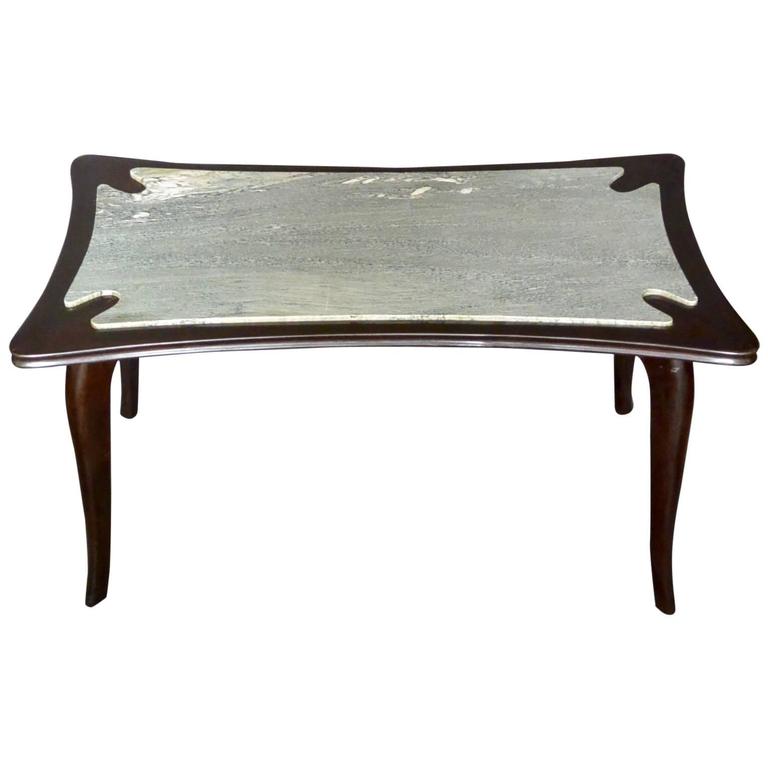Italian MidCentury Marble Top Coffee Table For Sale at 1stdibs