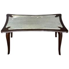 Italian Moderne Coffee Table with Inset Marble-Top 6