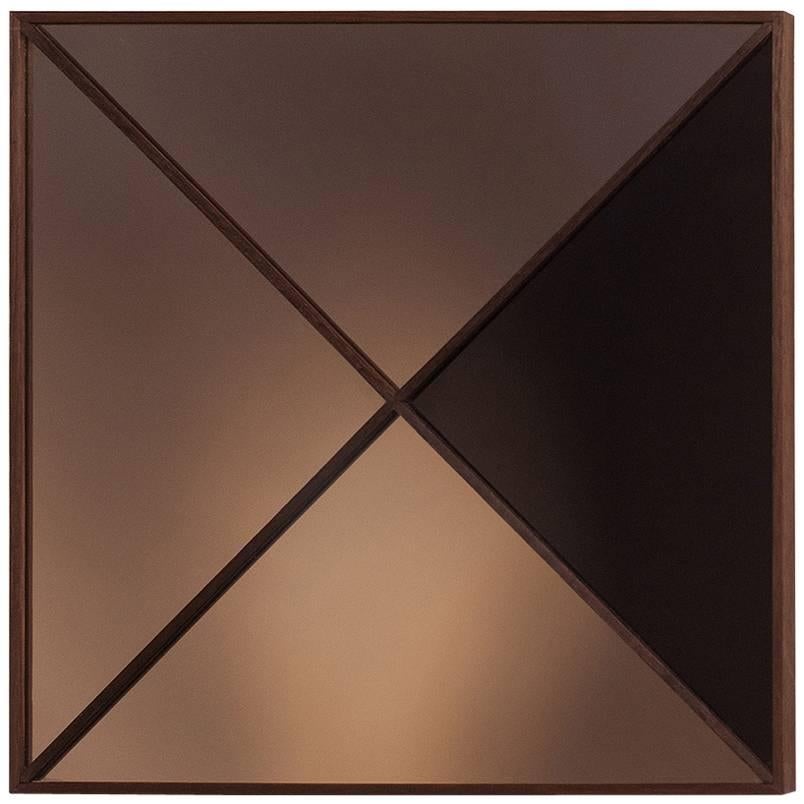 'Constructivist Mirror Series - Square' Modern Wall Mirror  For Sale