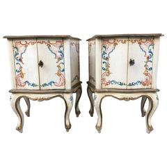 Pair of Hand-Painted Venetian Cabinets 4