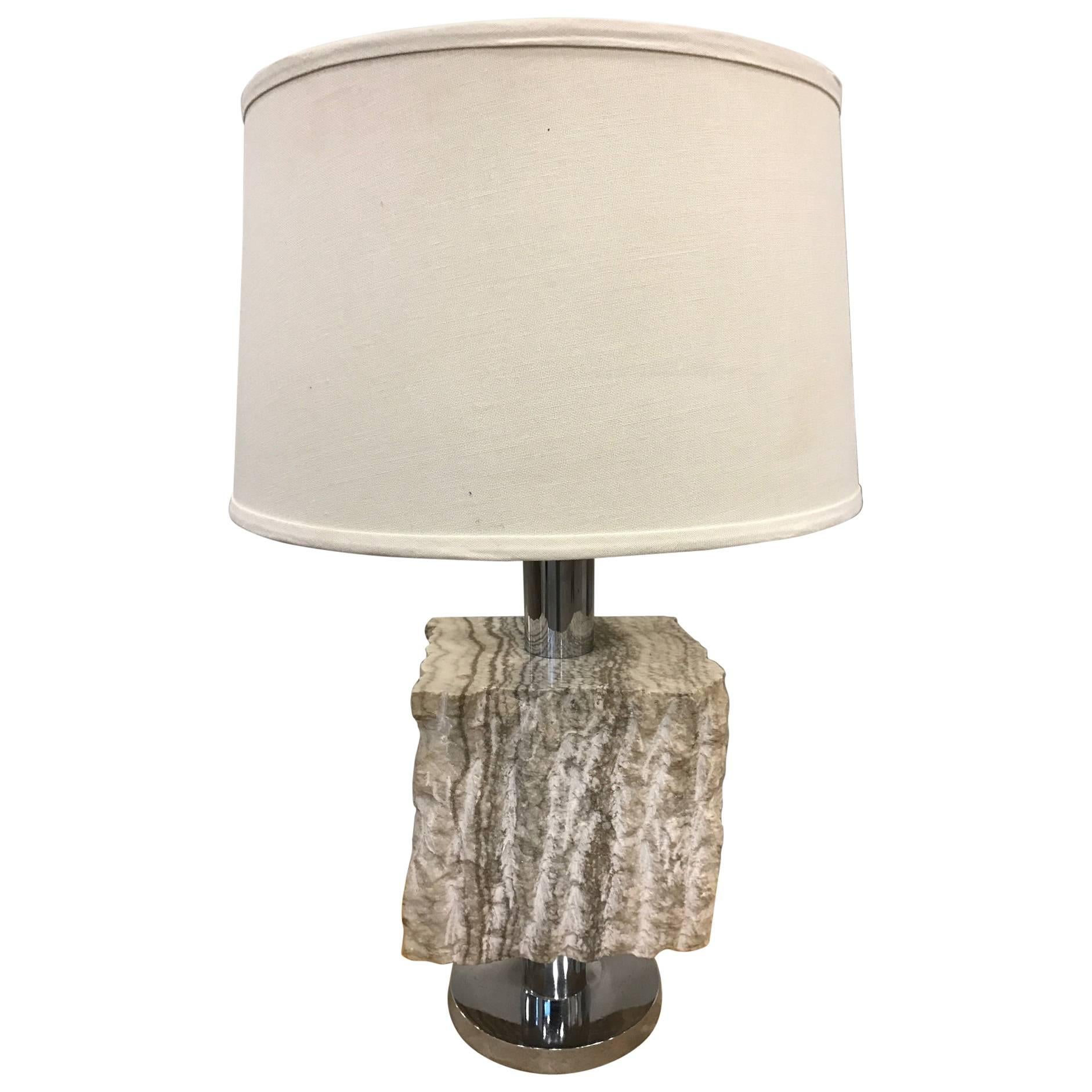 Organic Solid Marble Lamp