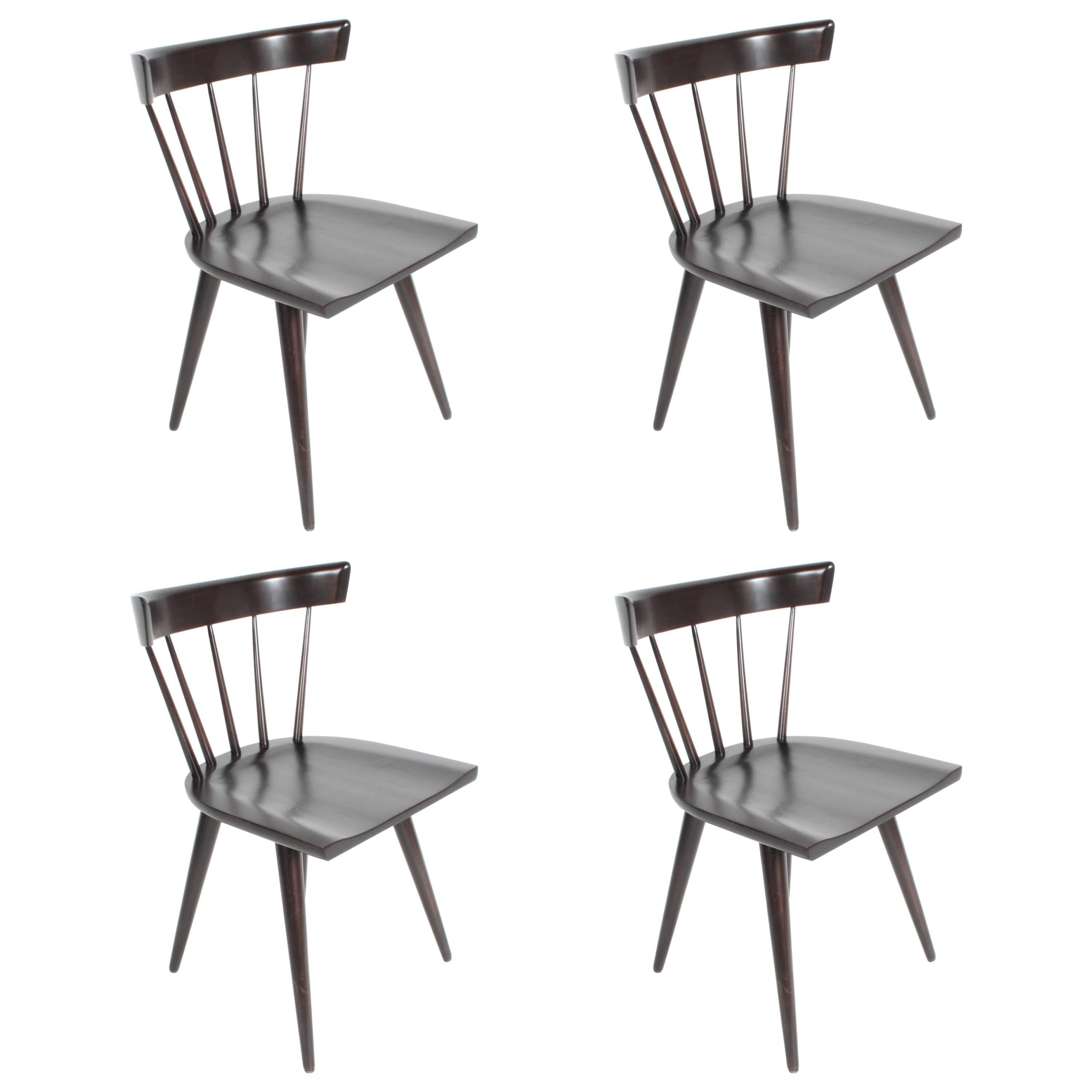 Set of Four Paul McCobb Spindle Back Dining Chairs for Planner Group