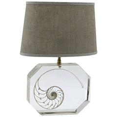 Resin and Shell Table Lamp in the Style of Pierre Giraudon 5