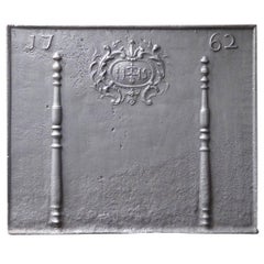 18th Century 
Pillars with Ihs Monogram
 Fireback