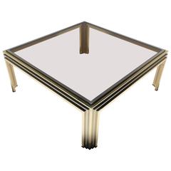 Romeo Rega brass and chrome mid-century coffee table. 12