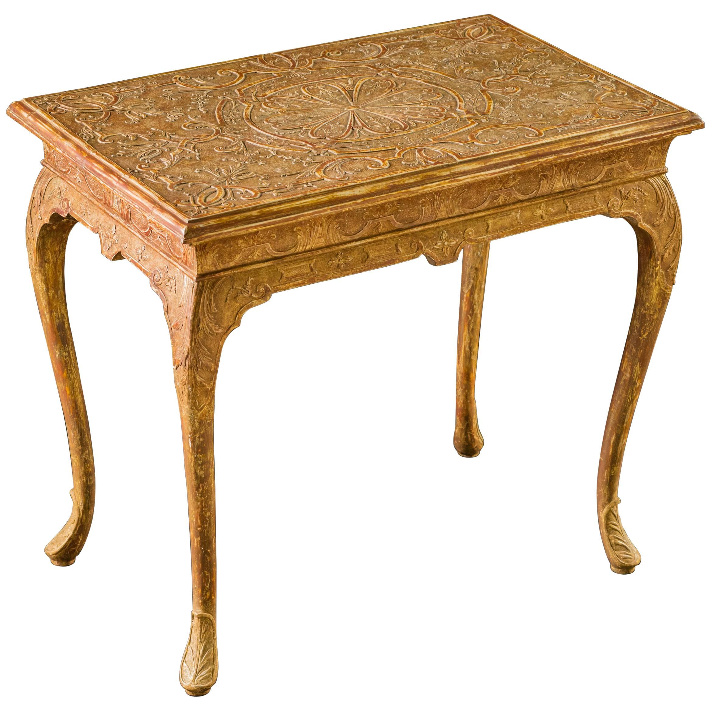 George I Gilt-Gesso Side Table For Sale