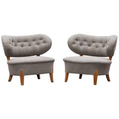 Pair of Otto Schulz Lounge Chairs * NEW UPHOLSTERY *