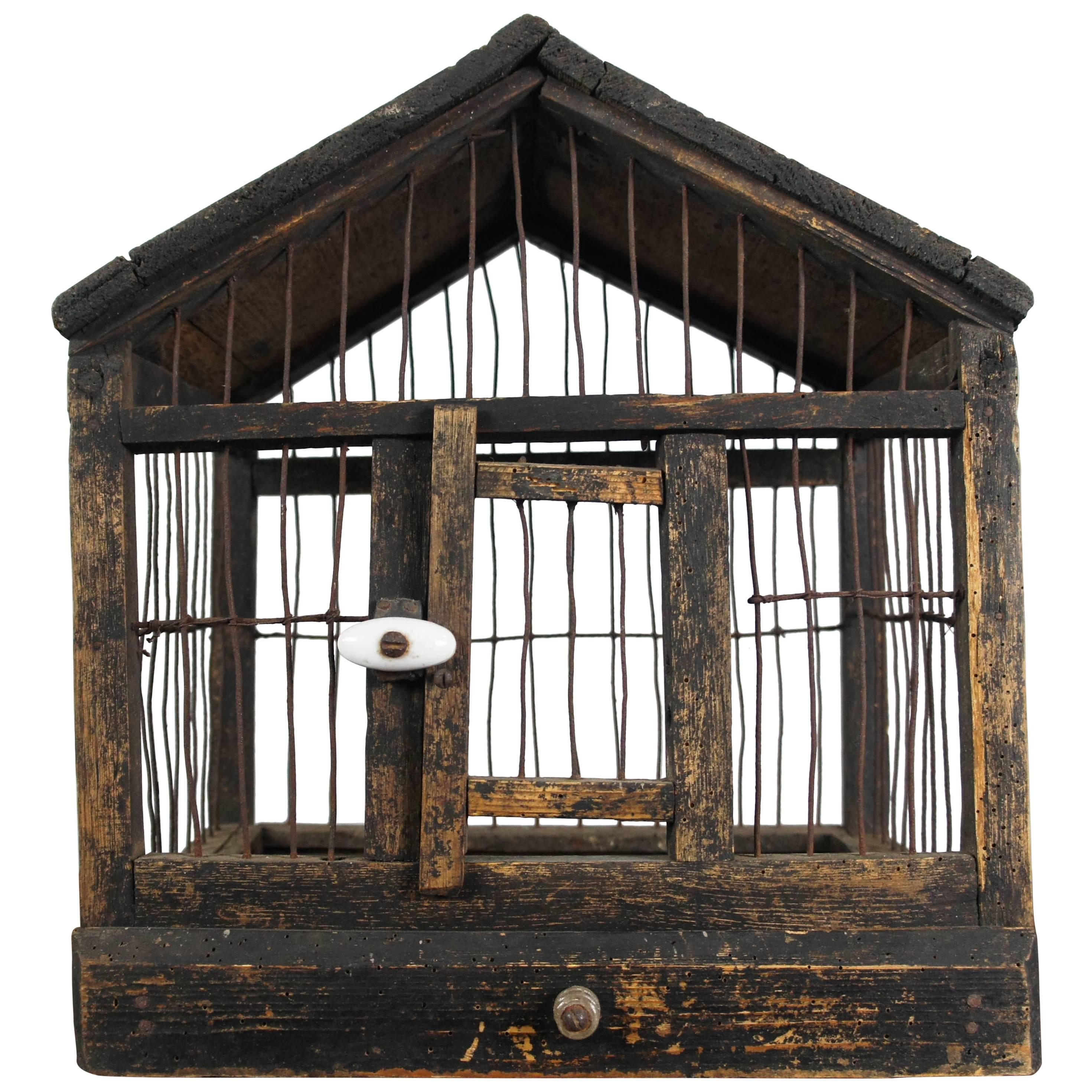 Folk Art Bird Cage