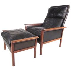 Model 924 Lounge Chair with Ottoman designed by Knut Sæter for Vatne Mobler 1