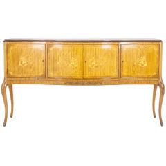 Scottish Satinwood Inlaid Marquetry Sideboard, Console, Credenza 11