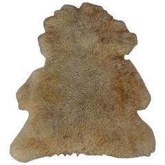 Beautiful Vintage Sheepskin Throw Rug