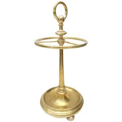 Antique Large Scale Edwardian Style Brass Umbrella Stand