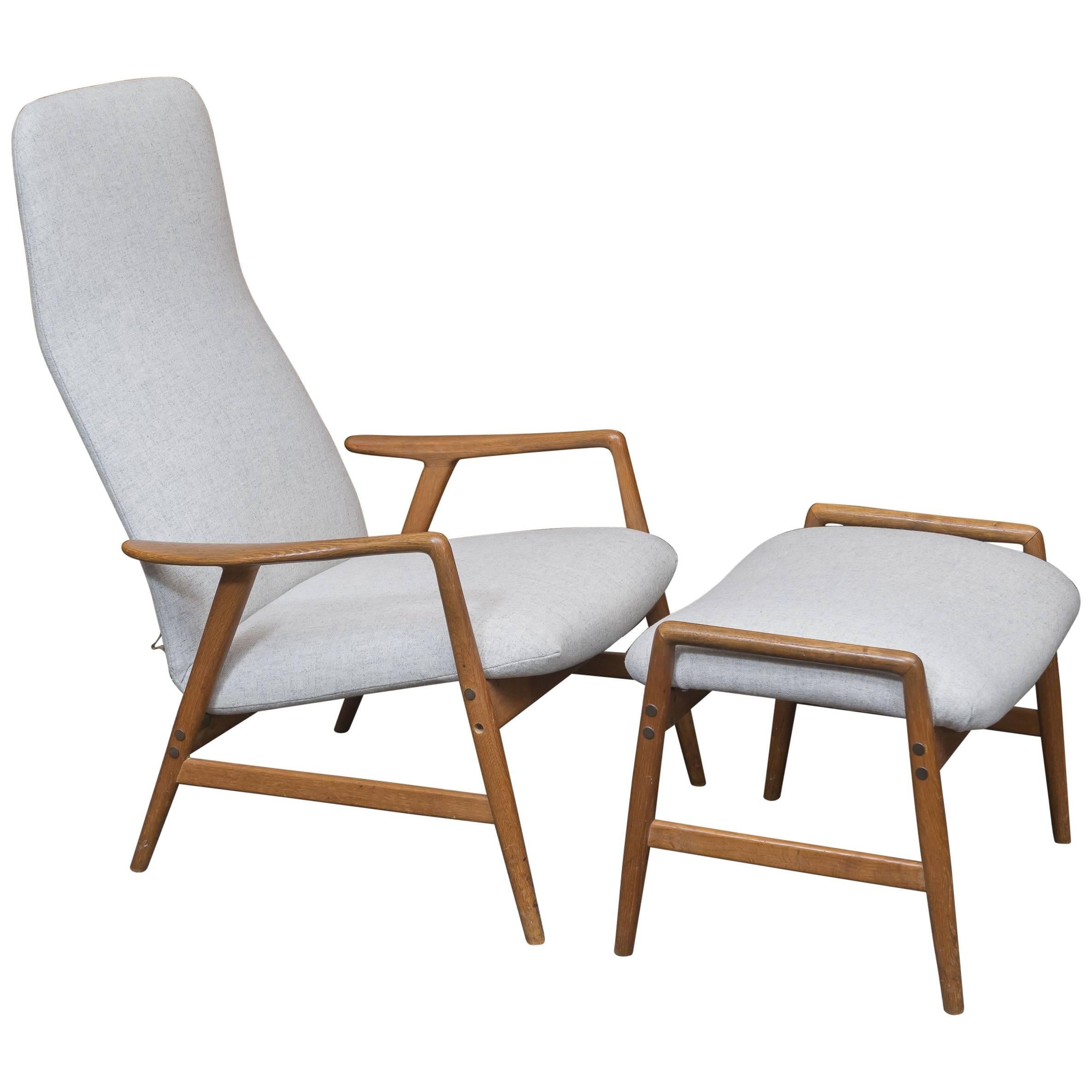 Alf Svensson DUX Lounge Chair and Ottoman