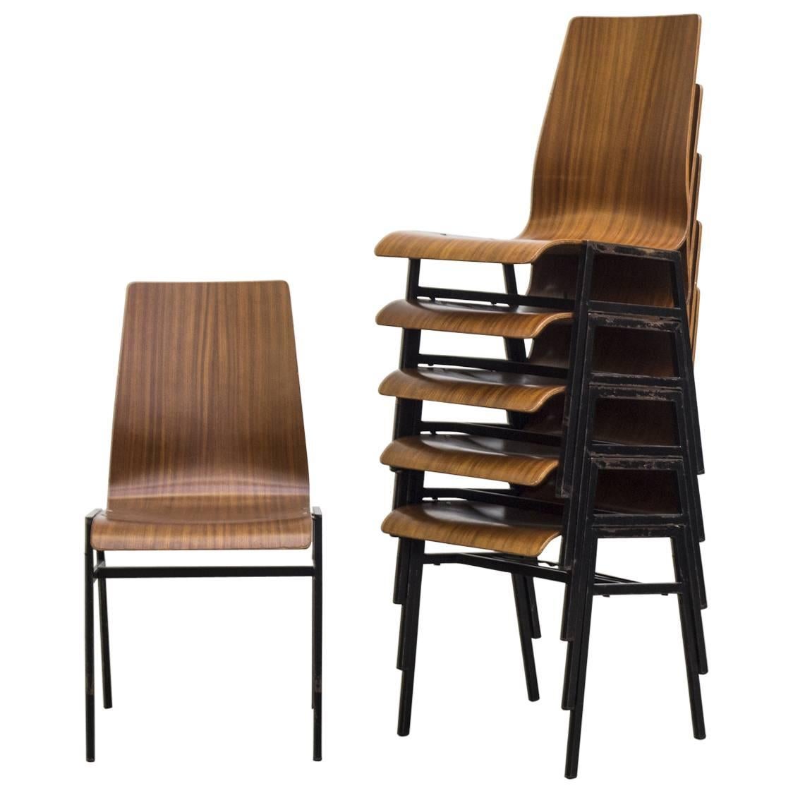 Thonet Style Stacking Bent Plywood School Chairs