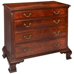 Walnut Chippendale Low Chest
