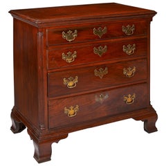 Diminutive Walnut Chippendale Low Chest