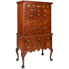 Walnut Queen Anne Highboy