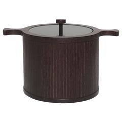 Mid-Century Modern Wenge Wood Ice Bucket