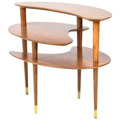 Three Level Biomorphic Side Table by John Keal