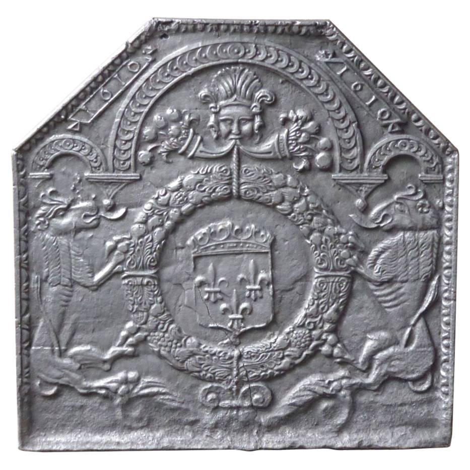 17th Century 'Arms of France' Fireback