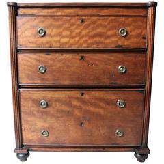 Antique Very Handsome Late Regency Period Mahogany Chest of Drawers, circa 1820-1825