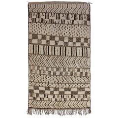Handwoven Berber Wool Rug, Vintage Azilal 2