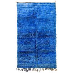 Handwoven Berber Wool Rug, Vintage Azilal