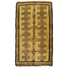 Handwoven Berber Wool Rug, Vintage Beni Ourain 4