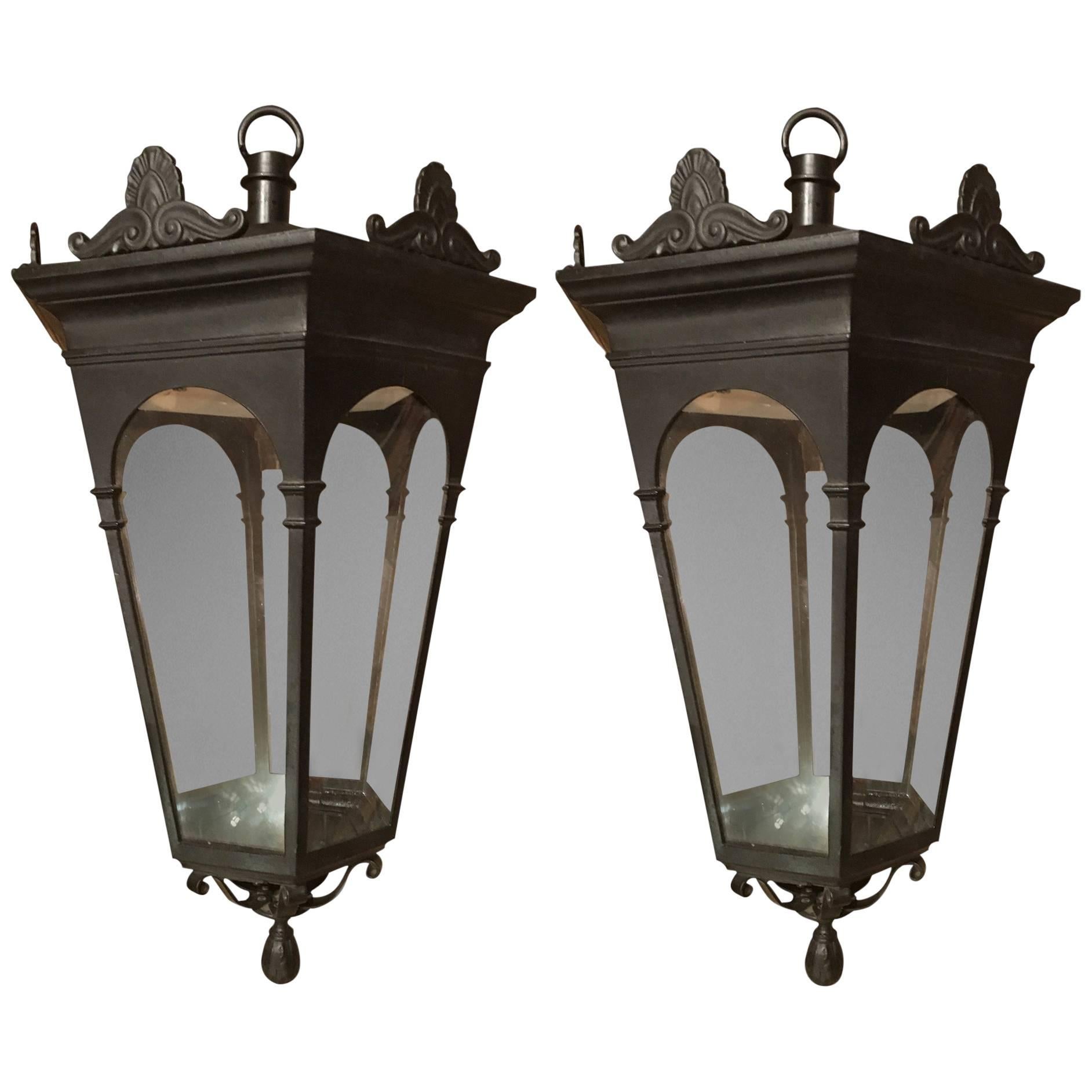 19th Century Hanging Lanterns For Sale