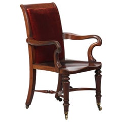 19th Century Holland and Son's Library Chair