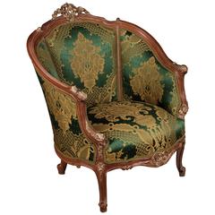 20th Century Louis Quinze Style French Curly-Leg Bergère 11