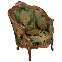 20th Century Louis Quinze Style French Curly-Leg Bergère