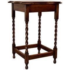 English Scalloped Side Table, circa 1900